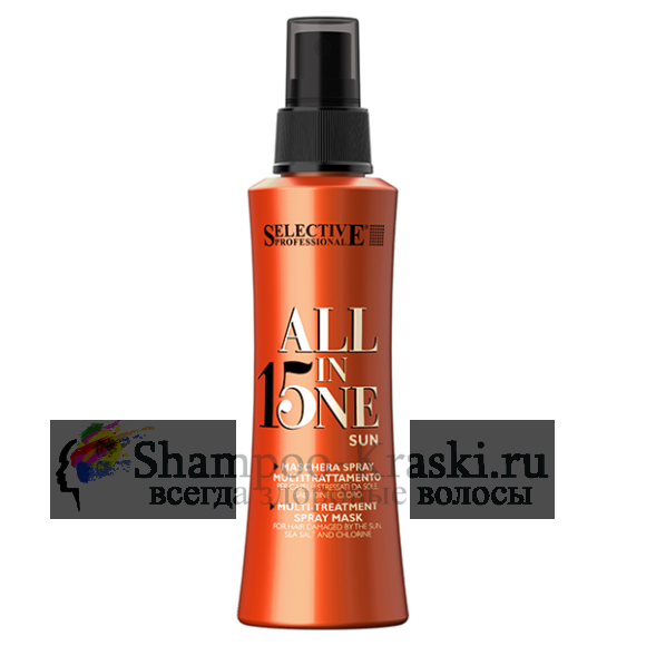 Маска-спрей многофункциональная для волос после загара - Selective Sun Multi-treatment Hair Spray 150 мл