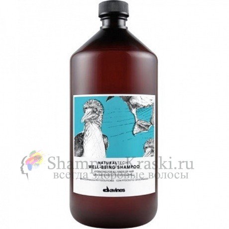 Увлажняющий шампунь для всех типов волос - Davines New Natural Tech Well-Being Shampoo 1000 мл