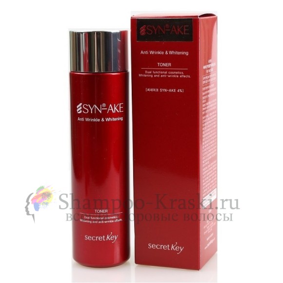 Secret Key Антивозрастной тонер для лица с пептидом Syn-Ake Anti Wrinkle & Whitening Toner