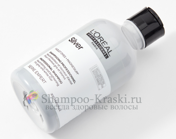 Шампунь для придания блеска седым волосам - Loreal Silver Shampoo (Лоеаль Сильвер шампунь) 300 мл Шампунь для придания блеска седым волосам - Loreal Silver Shampoo (Лоеаль Сильвер шампунь) 300 мл