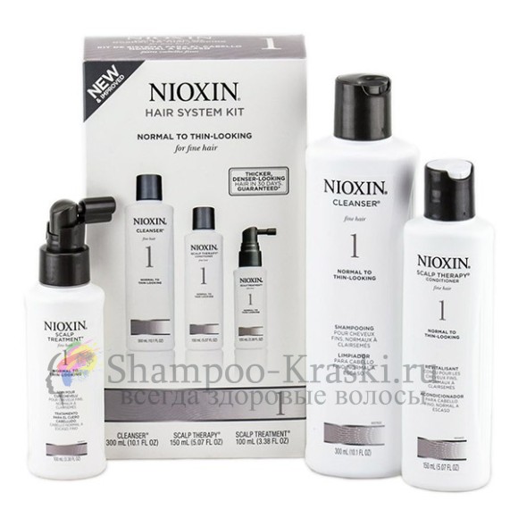Набор Система 1 - Nioxin System 1 Kit XXL 300 мл+300 мл+100 мл Набор Система 1 - Nioxin System 1 Kit XXL 300 мл+300 мл+100 мл