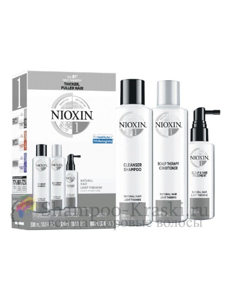 Набор Система 1 - Nioxin System 1 Kit XXL 300 мл+300 мл+100 мл