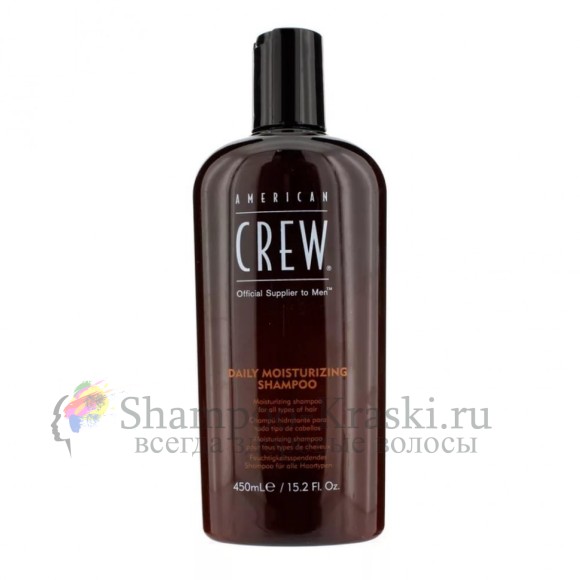 Шампунь для ежедневного ухода за нормальными и сухими волосами - American Crew Daily Moisturizing Shampoo 450 мл