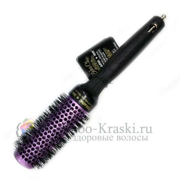Olivia Garden Ceramic+Ion Термобрашинг Boho Chic керамический + ион 35 мм. фиолет