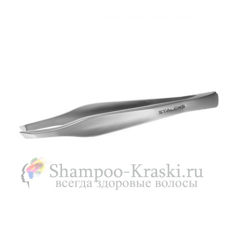 Staleks, BEAUTY and CARE 30 TYPE 3, Пинцет для бровей П-17, (широкие скошенные кромки)