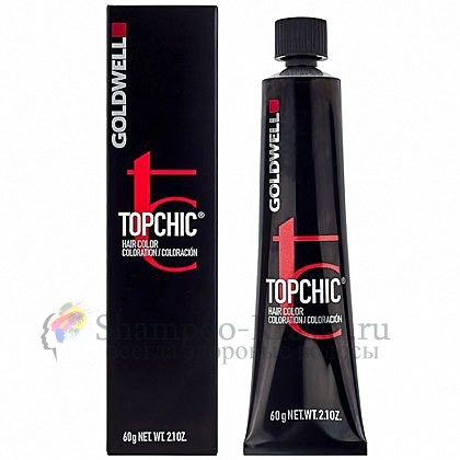 Стойкая профессиональная краска для волос - Goldwell Topchic Hair Color Coloration 5NА (бежево-пепельный)