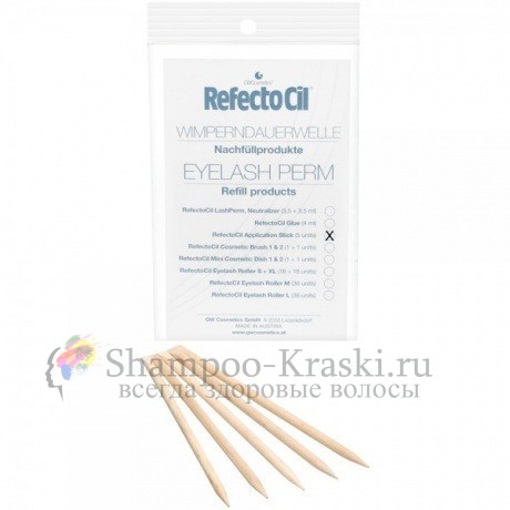 Палочки из розового дерева RefectoCil Eyelash Perm Refill Rosewood Sticks мл