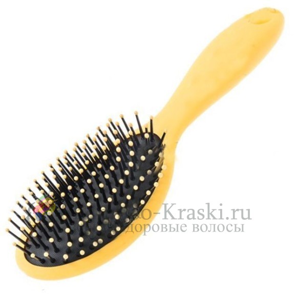 Harizma Щетка для волос средняя Жёлтая ArganOil Harizma