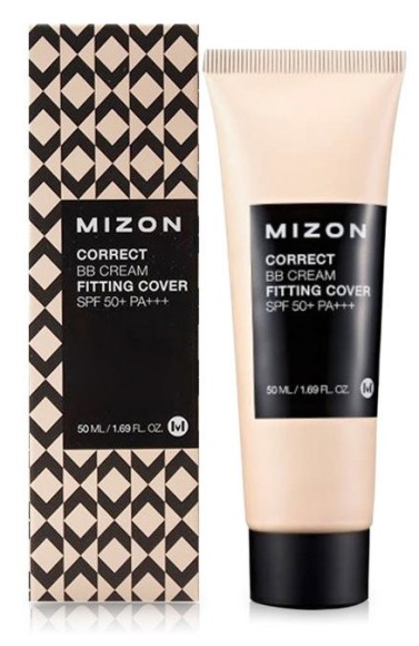 MIZON Корректирующий ББ крем с антивозрастным и увлажняющим эффектом Correct BB Cream Fitting Cover	50мл