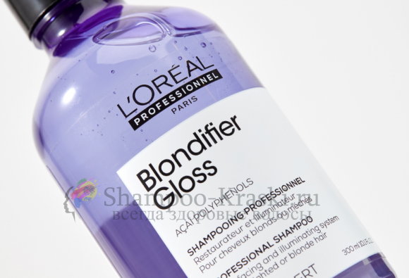 Шампунь для сияния осветленных и мелированных волос - Loreal Blondifier Gloss 300 мл