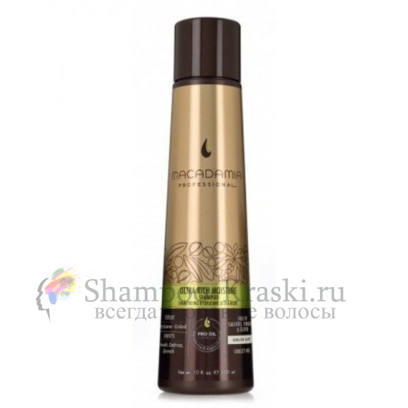 Макадамия шампунь увлажнение для сухих волос - Macadamia Ultra Rich Moisture Shampoo 300 мл