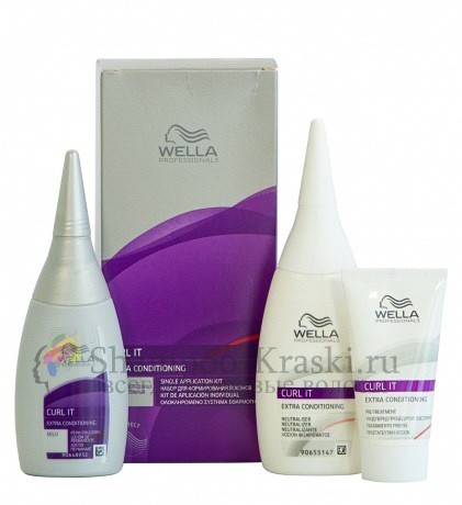 Набор с мягкой формулой для чувствительных волос - Wella Professional Curl It Mild Extra 30/75/100 мл