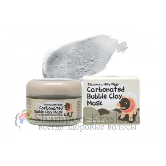 Elizavecca Пузырьковая очищающая глиняная маска для лица Milky Piggy Carbonated Bubble Clay Mask 100 мл