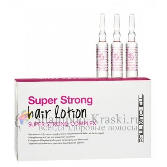 Восстанавливающие ампулы против ломкости волос - Paul Mitchell Super Strong Hair Lotion 12*6 мл