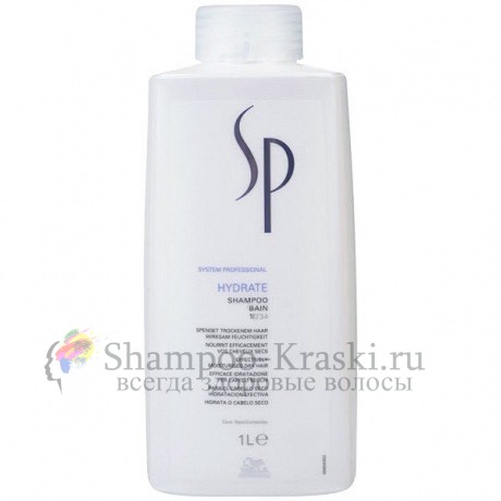 Интенсивный увлажняющий шампунь для нормальных и сухих волос - Wella System Professional Hydrate Shampoo 1000 мл