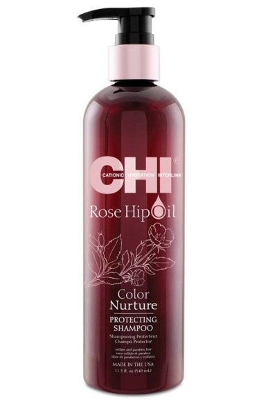 Шампунь поддержание цвета с маслом дикой розы Чи - CHI Rose Hip Oil Protecting Shampoo 739 мл