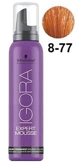 Светлый русый медный экстра - Schwarzkopf Igora Color Expert Mousse 8-77 100 m