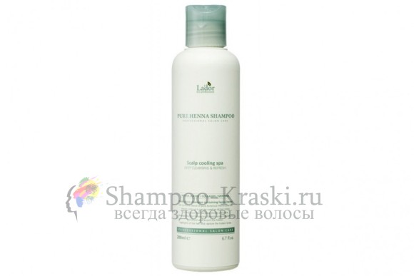 La'dor Профессиональный укрепляющий шампунь с хной Pure Henna Shampoo 200мл