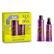 Набор Selective ALL IN ONE "с любовью" (шампунь + маска-спрей для всех типов волос) 250 мл + 150 мл