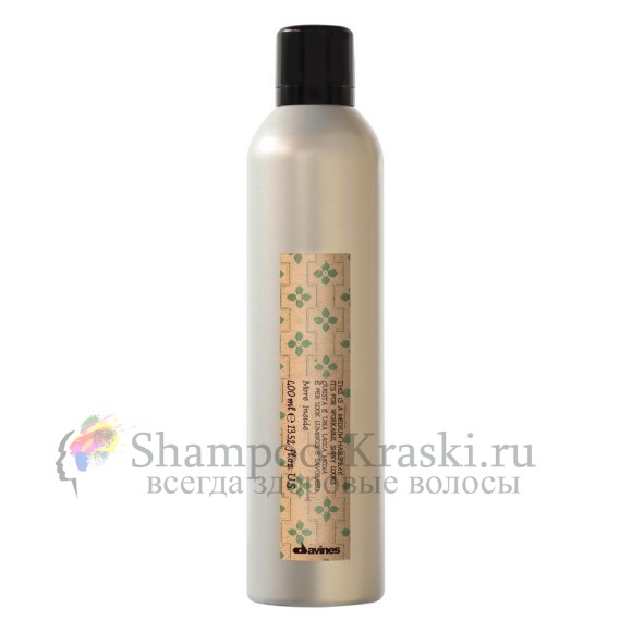 Лак средней фиксации для эластичного глянцевого стайлинга - Davines More Inside Medium Hold Hairspray 400 мл