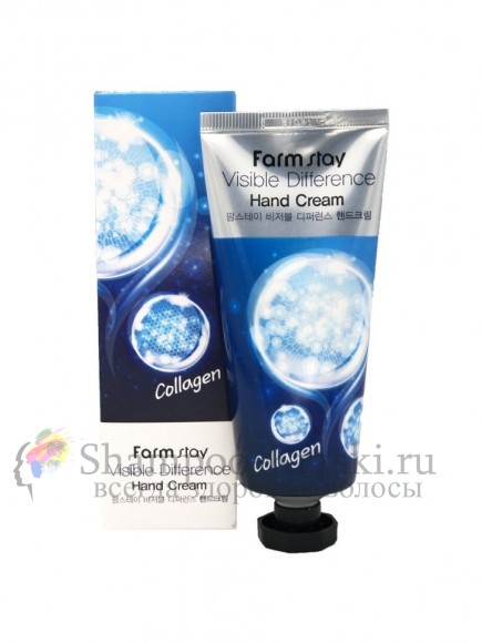 FarmStay Укрепляющий крем для рук с коллагеном Visible Difference Collagen Hand Cream