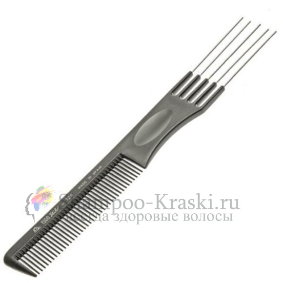 Расческа вилка с металлич. EUROSTIL
