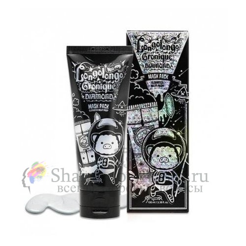 Elizavecca Маска-пленка с алмазной пудрой Milky Piggy Hell-Pore Longolongo Gronique Diamond Mask Pack