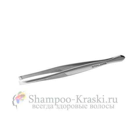 Пинцет для бровей, Staleks, CLASSIC TC-10/1, (широкие прямые кромки) П-01