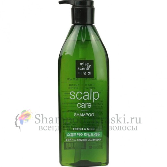 MISE EN SCENE Восстанавливающий шампунь для чувствительной кожи головы Scalp Care Shampoo 680мл