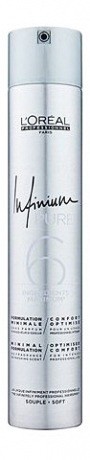 Лак без запаха сильной фиксации 3 - Loreal Профешнл Infinium Pure Strong Hairspray 500 мл