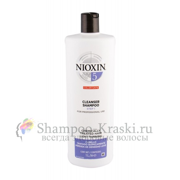 Очищающий шампунь (Система 5) - Nioxin Cleanser System 5 1000 мл