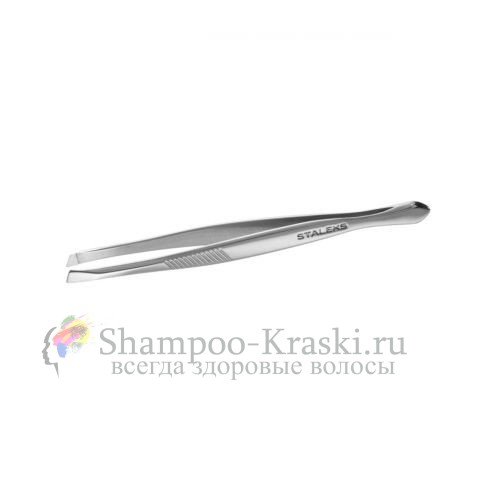 Пинцет для бровей, Staleks, CLASSIC TC-10/3, (широкие скошенные кромки) П-02