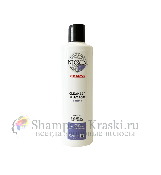 Очищающий шампунь (Система 5) - Nioxin Cleanser System 5 300 мл