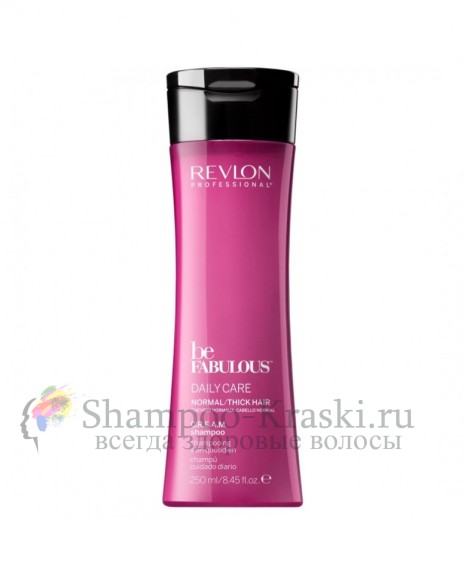 Очищающий шампунь для нормальных и густых волос - Revlon Be Fabulous Daily Care Normal Hair Thick Shampoo 250 мл