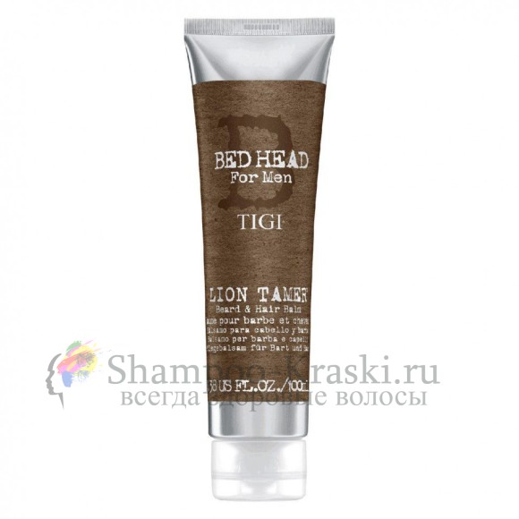 Стайлинговый крем для укладки бороды и волос - Tigi Bed Head Lion Tamer Beard & Hair Balm 100 мл