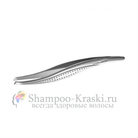 Пинцет для бровей, Staleks, CLASSIC TC-12/3, (широкие скошенные кромки) П-12