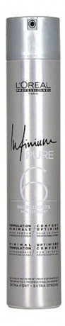 Лак без запаха экста-сильной фиксации 4 - Loreal Профешнл Infinium Pure Extra Strong 500 мл