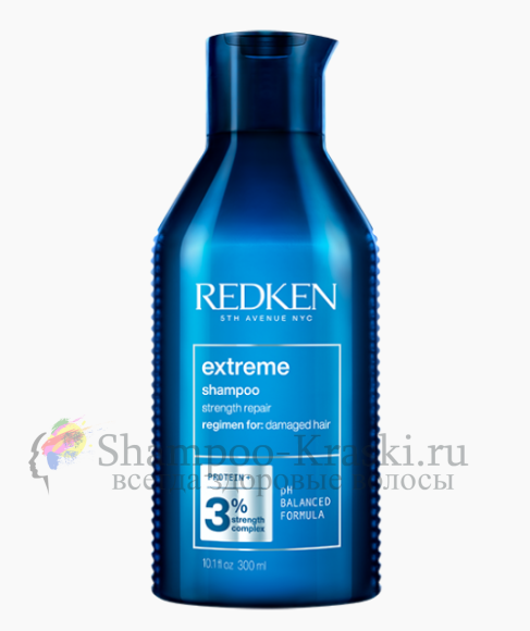 Укрепляющий шампунь для ослабленных волос - Redken Extreme Shampoo 300 мл