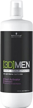 Шампунь активатор роста волос - Schwarzkopf Professional [3D]MEN Root Aktivating Shampoo 1000 мл