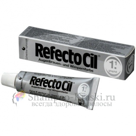 Краска для бровей и ресниц №1.1 Графит (Темно-Серая) - RefectoCil Dark Gray 15 мл