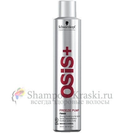 FREEZE PUMP strong hold pump spray Неаэрозольный лак для волос сильной фиксации Schwarzkopf Professional Osis 200 мл