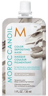 Маска тонирующая для волос Платина - Moroccanoil Color Depositing Mask Platinum 30 мл