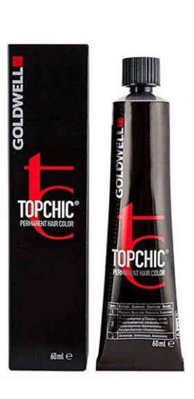 Стойкая профессиональная краска для волос - Goldwell Topchic Hair Color Coloration 3NN (Интенсивный Темно-коричневый)