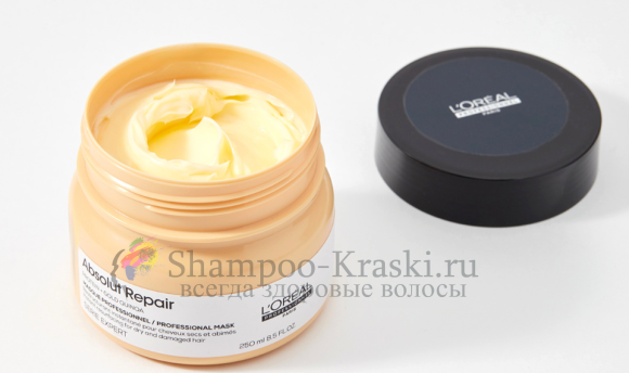 Маска для восстановления структуры волос - Loreal Absolut Repair Mask (Loreal Абсолют репер маска) 250 мл Маска для восстановления структуры волос - Loreal Absolut Repair Mask (Loreal Абсолют репер маска) 250 мл