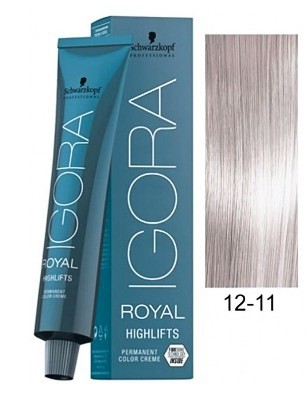 Специальный блондин сандрэ экстра - Schwarzkopf Igora Royal Highlifts Hair Color 12-11 60 мл