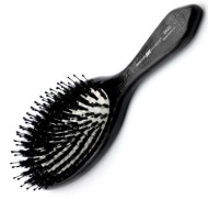 HERCULES Щетка массажная - натуральная щетина + нейлон Черное дерево