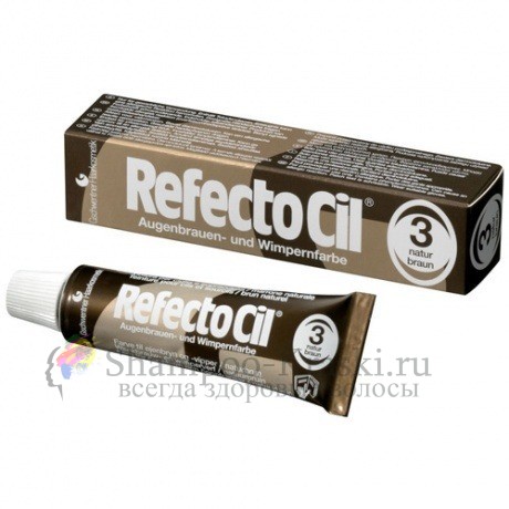 Краска для бровей и ресниц №3 Коричневая - RefectoCil Brown 15 мл