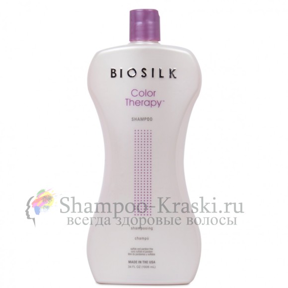 Восстанавливающий шампунь для окрашенных-BioSilk Color Therapy 1006мл