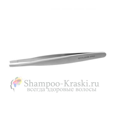 Пинцет для бровей, Staleks, EXPERT TE-20/2 (узкие прямые кромки) T7-11-04