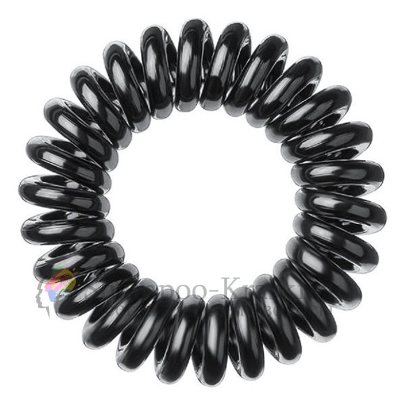 Резинка для волос экстра сильной фиксации черная -Invisibobble Hair ring POWER True Black